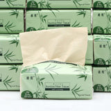 10包三層竹纖維抽式面巾紙/餐巾紙/紙巾+1個多用途貼牆紙巾外盒 - 優惠套裝